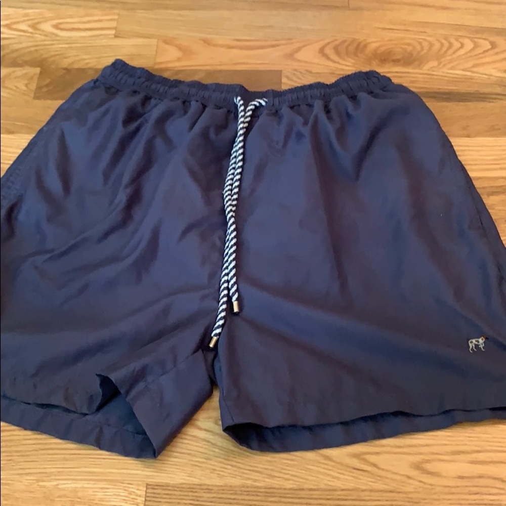 Men’s navy swim trunks